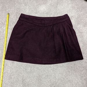 Burgundy warm mini skirt
